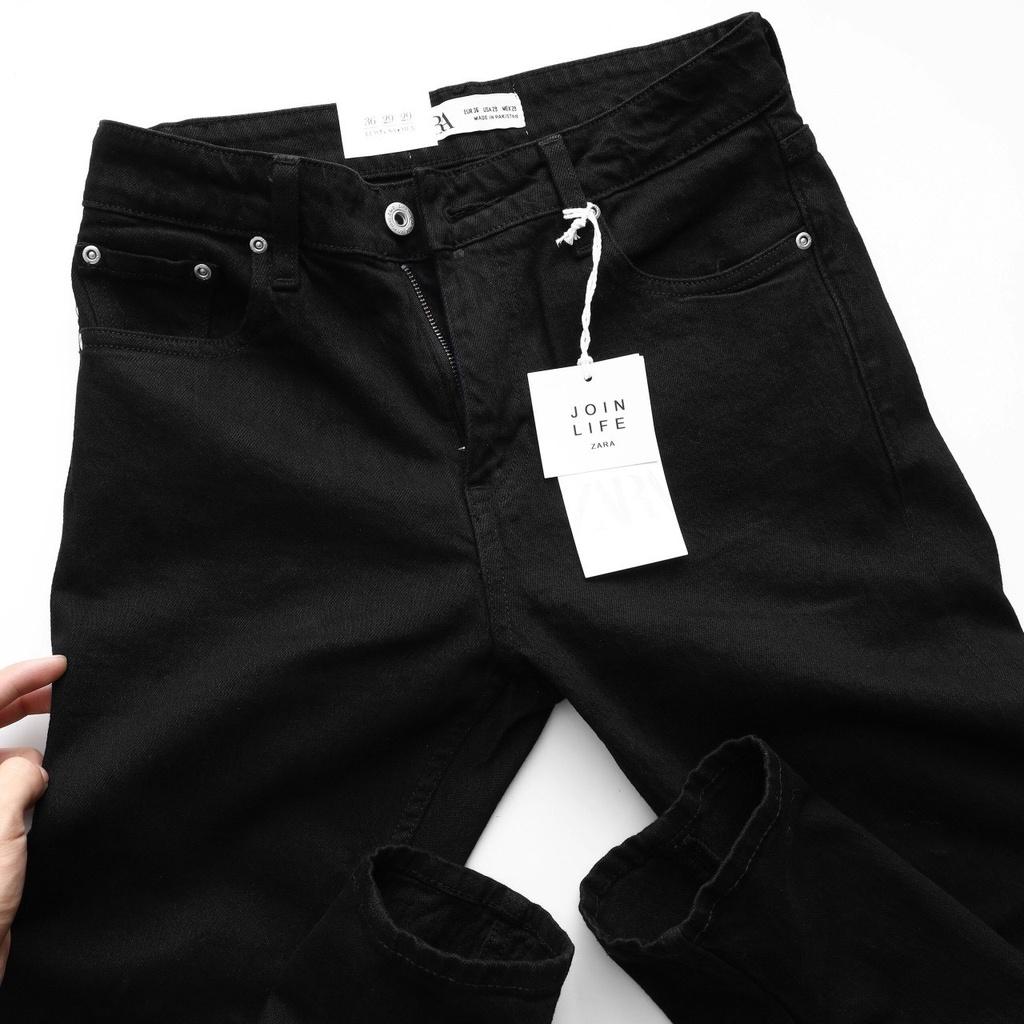 Quần jeans nam màu đen trơn form slimfit chất cotton không co giãn QJZR5 - LASTORE MENSWEAR