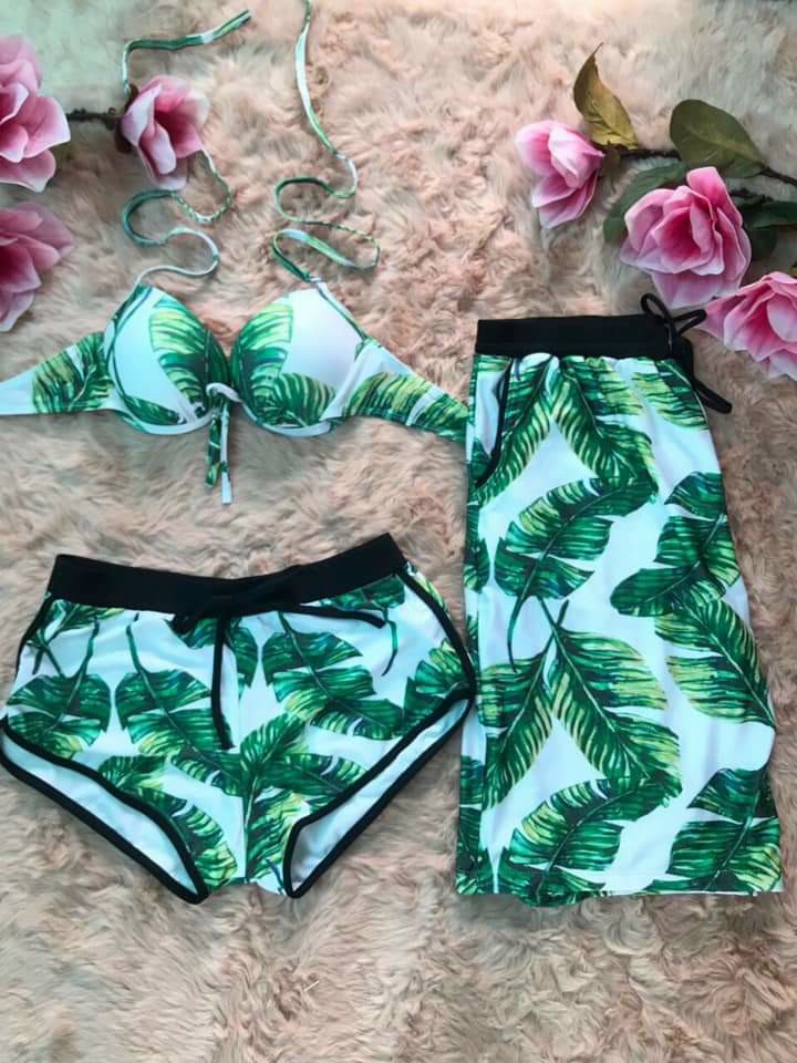 Set Đồ Bơi Nam Nữ 3 Mảnh