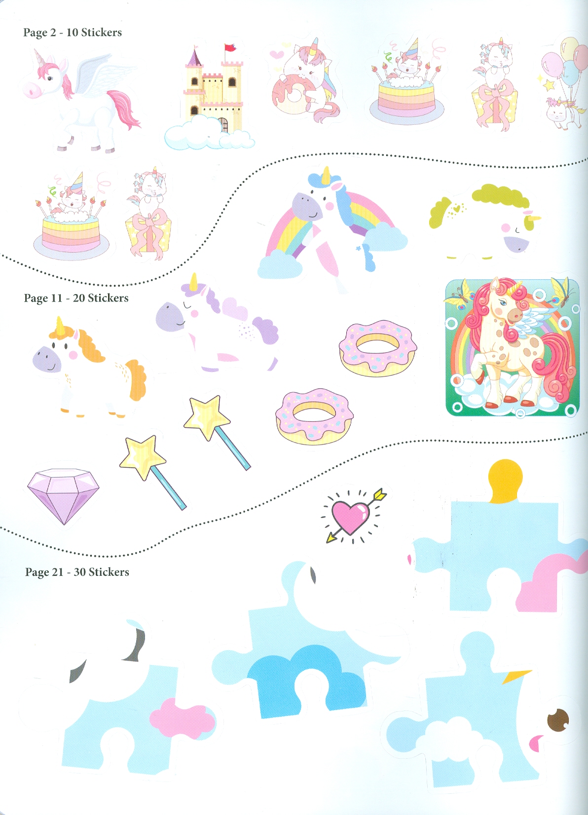 Unicorn Sticker and Activity Book for Children Age 3 - 8 Years - With Bright Stickers to Decorate (Chú Kỳ Lân - Sticker Và Sách Tô Màu)