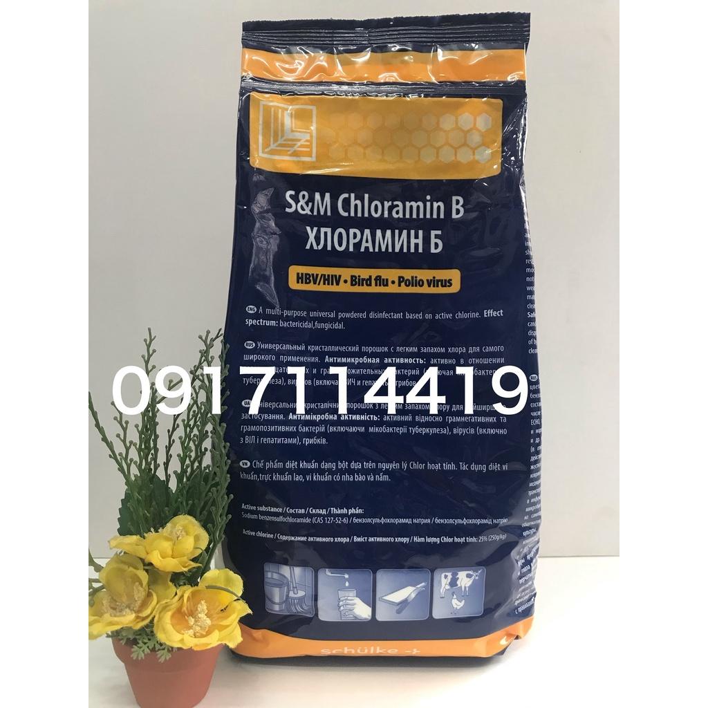 Chất khử khuẩn CLORAMIN B xuất xứ Tiệp Khắc túi 1 Kg, vệ sinh nhà cửa, phòng chống dịch bệnh.