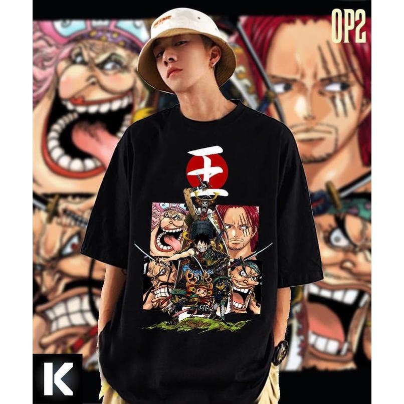 ÁO THUN UNISEX BIGSIZE NHÓM HẢI TẶC CẦM KIẾM MẶT TRỜI ĐỎ Ô VUÔNG