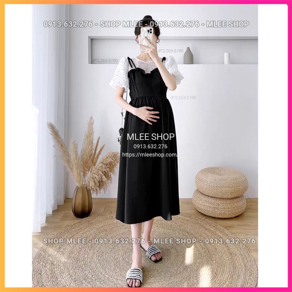 Đầm bầu bigsize, váy bầu size lớn, thời trang dành cho bầu béo từ 60-130kg, MLEE SHOP