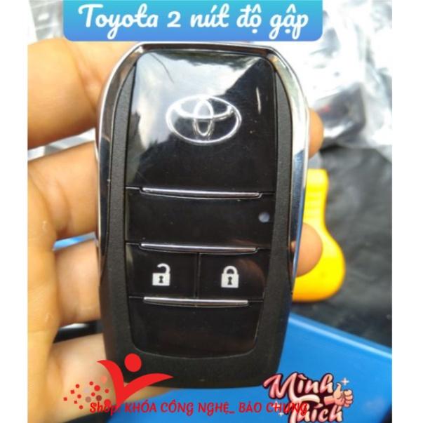 Vỏ chìa khóa 2 nút xe toyota vios đời trước 2014, yaris 2006-2013, inova 2012