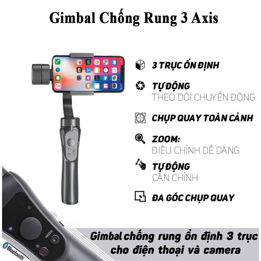 Gimbal chống rung điện thoại 3-AXIS F6 quay phim - chụp ảnh bằng điện thoại, quay video cho youtuber, tiktoker, vlogger