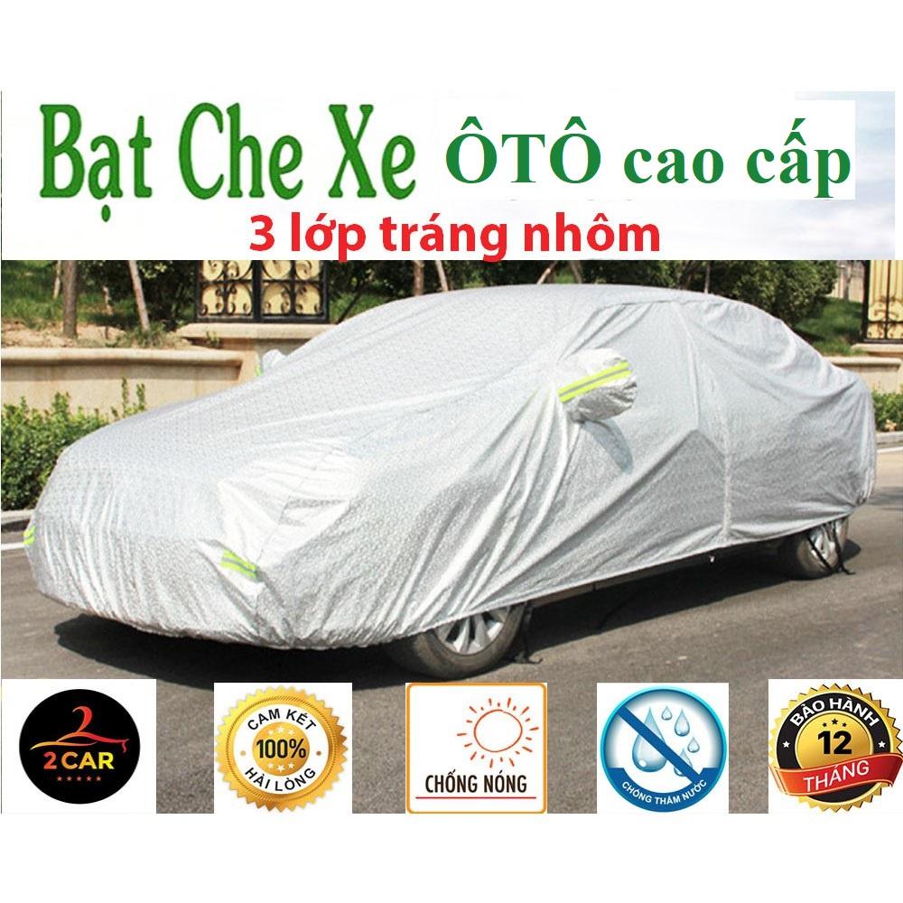 Bạt che phủ toàn xe ô tô 3 lớp tráng nhôm cao cấp chống xước, chống nắng, chống mưa, chống nước, chống cháy cho