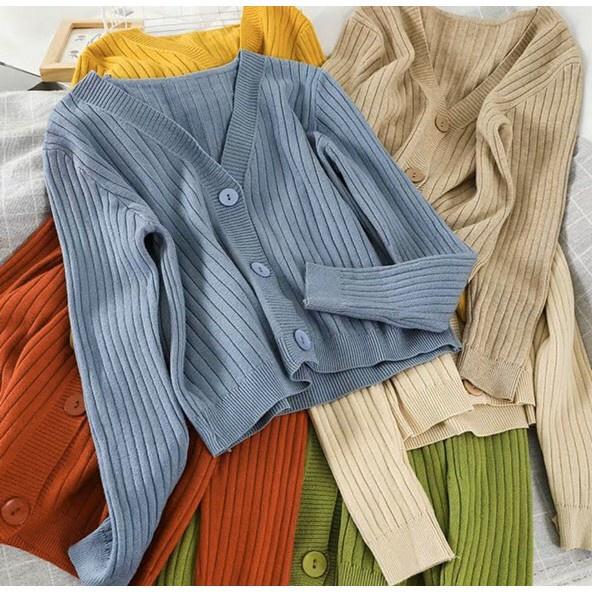 Áo len cardigan 3 khuy siêu phẩm - mềm, mịn, đẹp mã 09