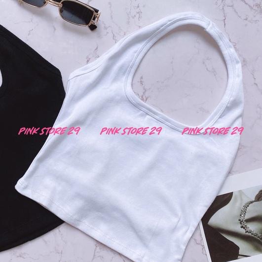 Áo croptop cổ yếm hở lưng chất borip siêu mềm siêu ôm dáng tôn body sexy A5135