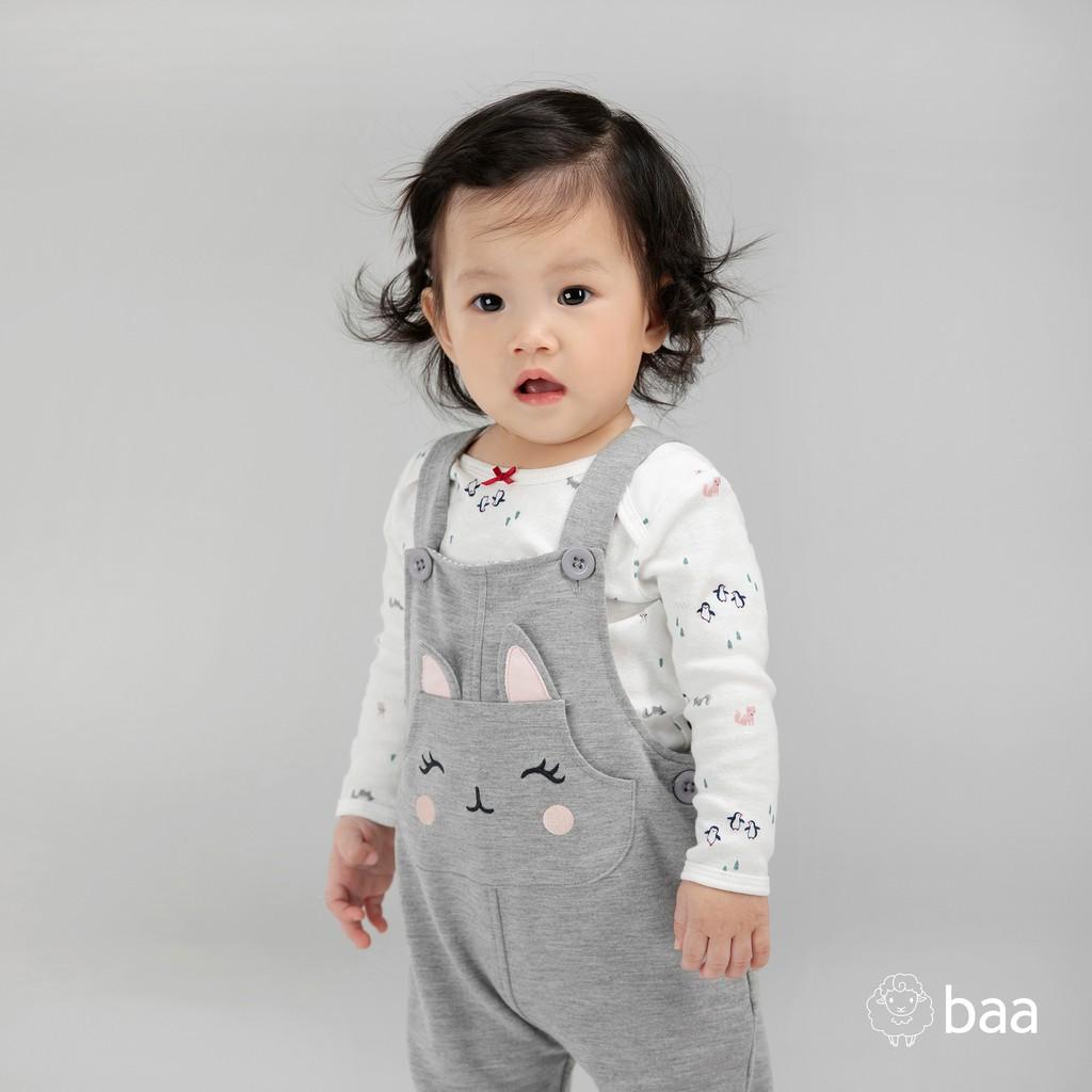 Bộ Jumpsuit quần dài sơ sinh BAA BABY thỏ con xinh xinh cho bé gái - GN-JS05C