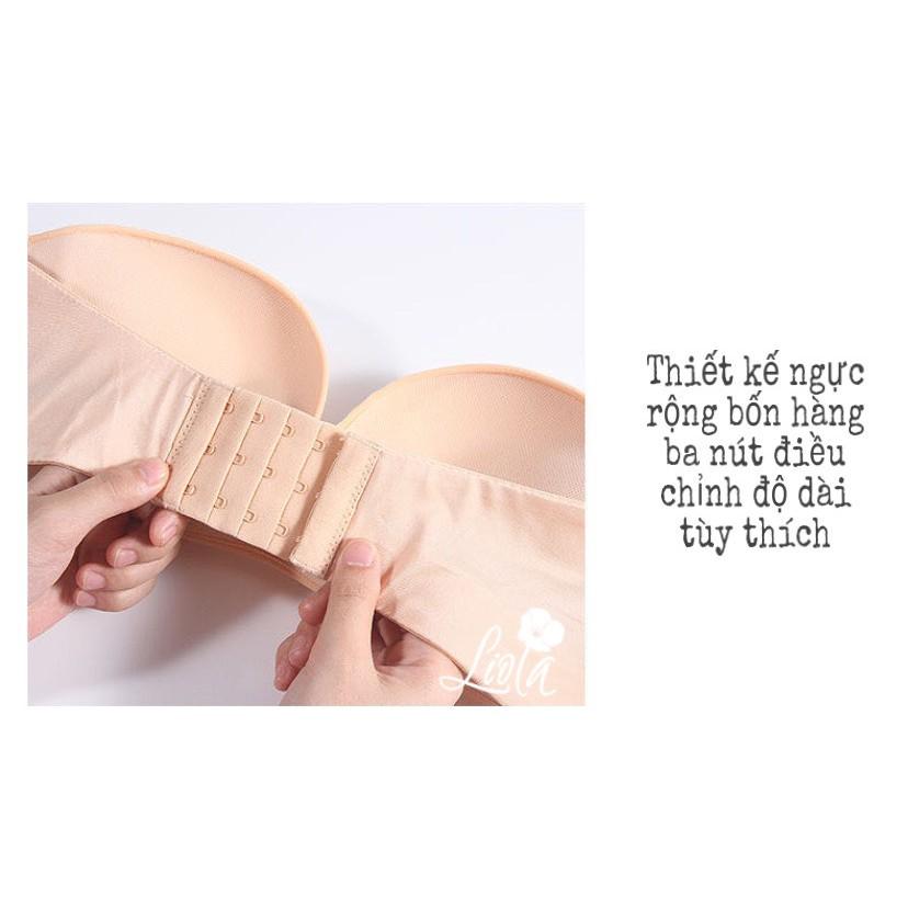 Áo bra quây không dây nâng ngực chống tụt KEKI _ Áo lót chống tụt mặc đồ sexy nhà LIOLA