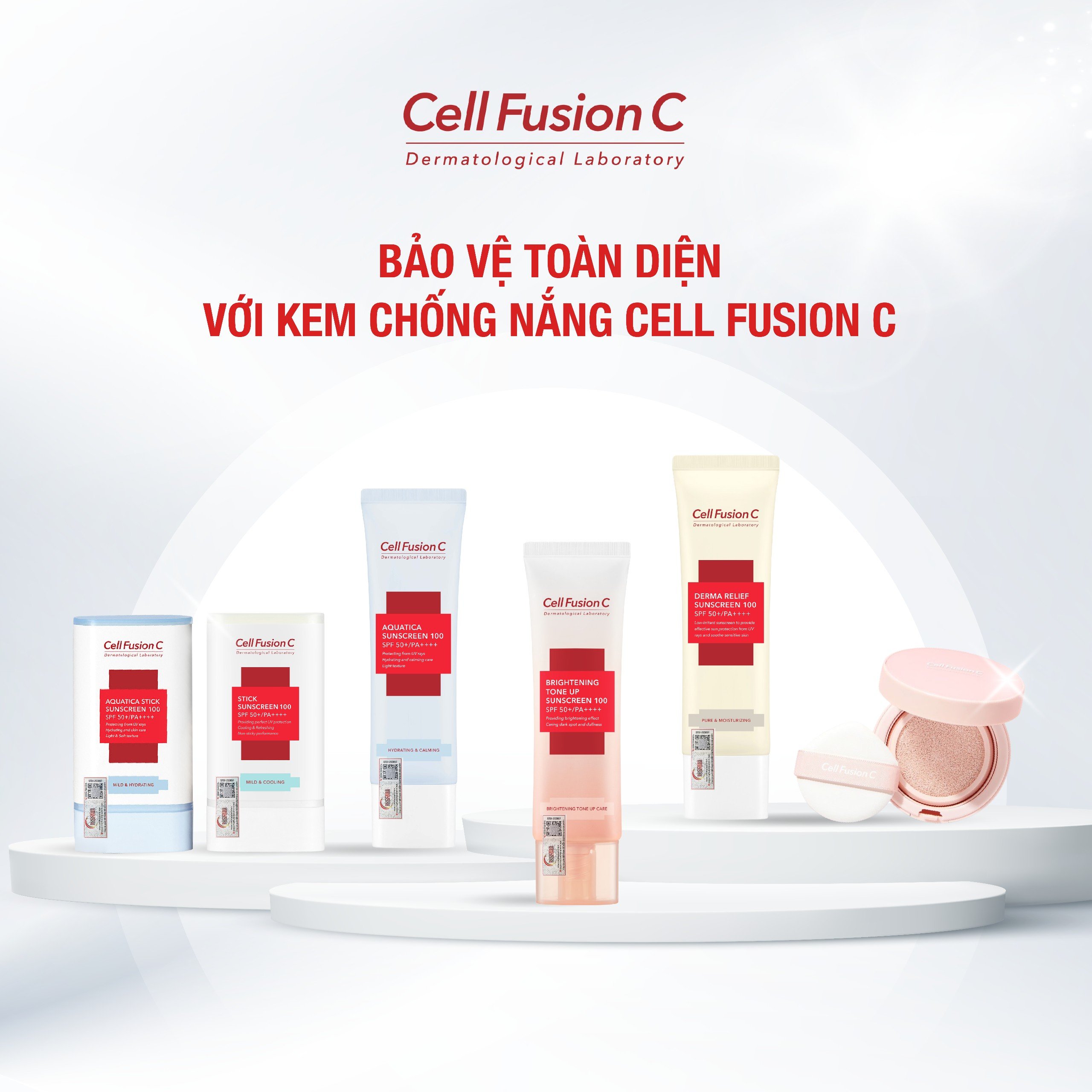 Kem Chống Nắng Cho Da Nhạy Cảm Cell Fusion C Derma Relief Sunscreen SPF50+/PA