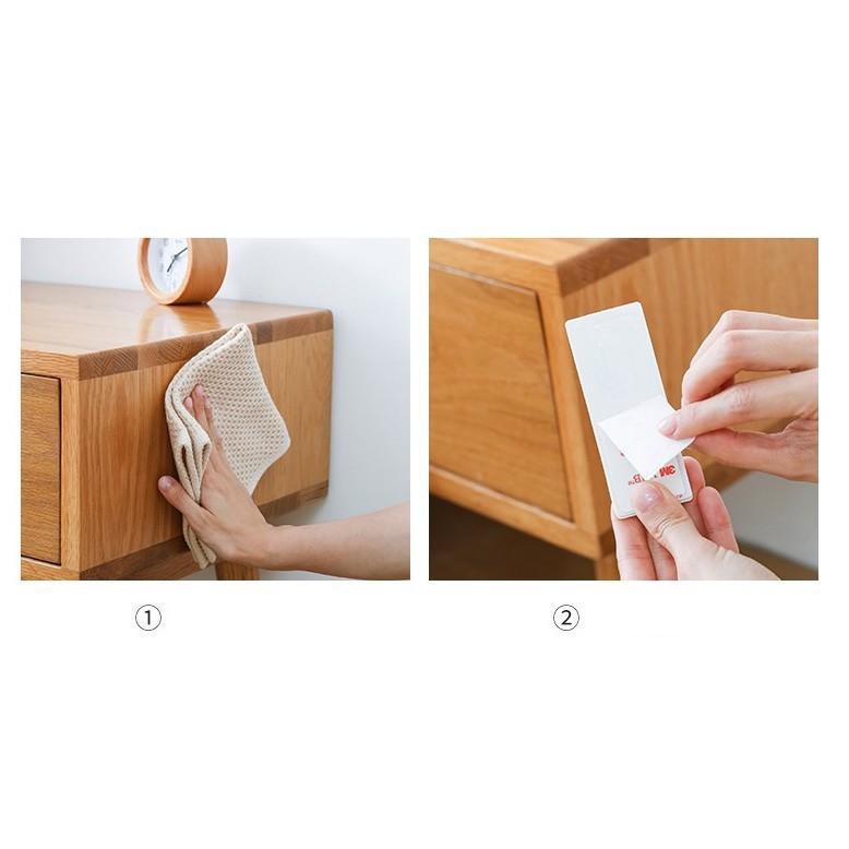 Miếng Dán Cố Định Ổ Cắm Điện, Điều Khiển, Cục Wifi Treo Tường Tiện Dụng 88062 SHIPNHANH88