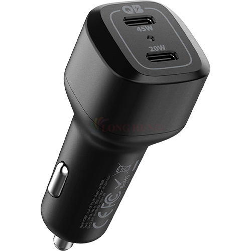 Cốc sạc xe hơi Spigen ArcStation Car Charger PC2000 2Type-C 65W ACP02562 - Hàng chính hãng