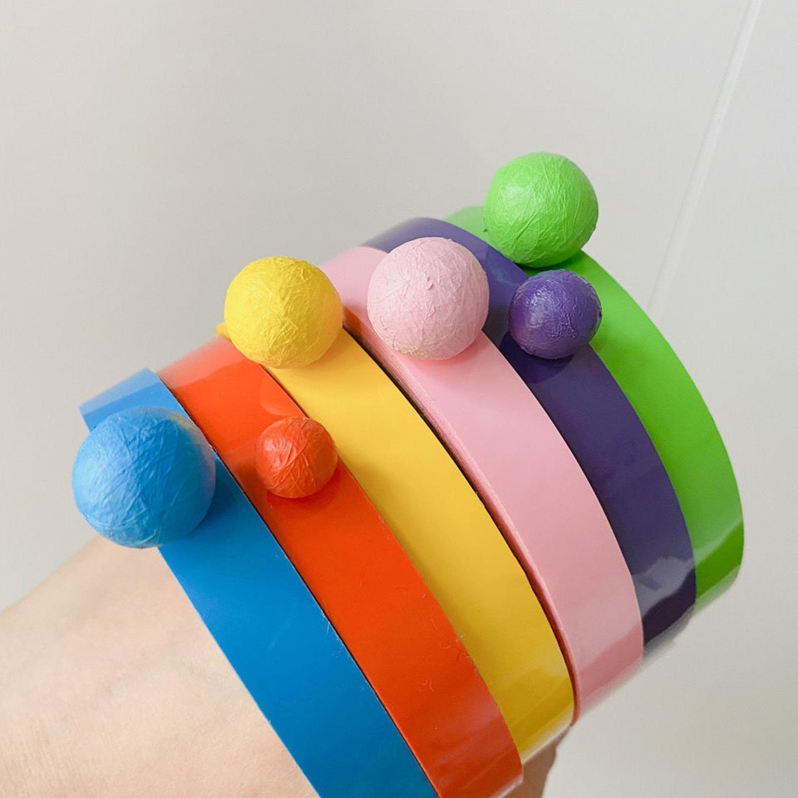 6Pcs 6 Rolls of Sticky Ball Tape Decompression Toys Colorful Anti Stress Funny Crafts DIY Educational Toy for Adults Kids Children Home
