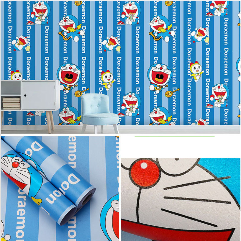 20M DECAL GIẤY DÁN TƯỜNG KEO SẴN KHỔ 45CM MẪU DOREMON DOREMI