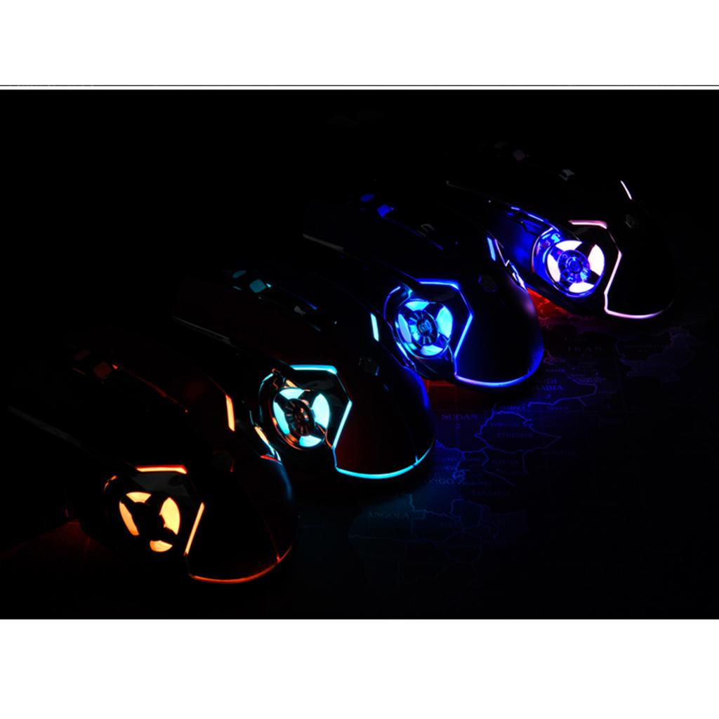 Wired USB Gaming Mouse Backlit Optical 3200DPI for Windows PC Gamer Laptop