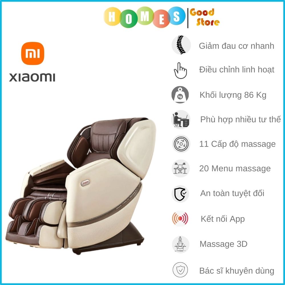 Ghế Massage Thông Minh XIAOMI AI Joypal V2 2022 – EC6263 3.5D, Có Điều Khiển Giọng Nói 20 Kỹ Thuật Massage 11 Cấp Độ - Chỉ Hỗ Trợ Giao Ngoài Và Trả Góp Ngoài