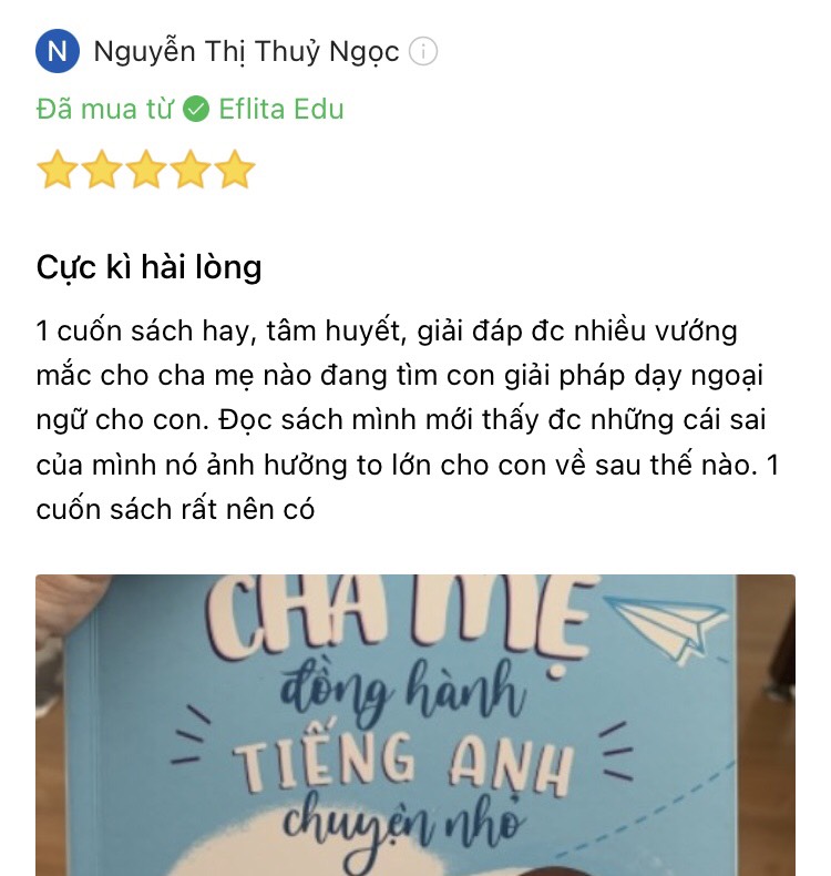 Cha mẹ đồng hành-Tiếng Anh chuyện nhỏ