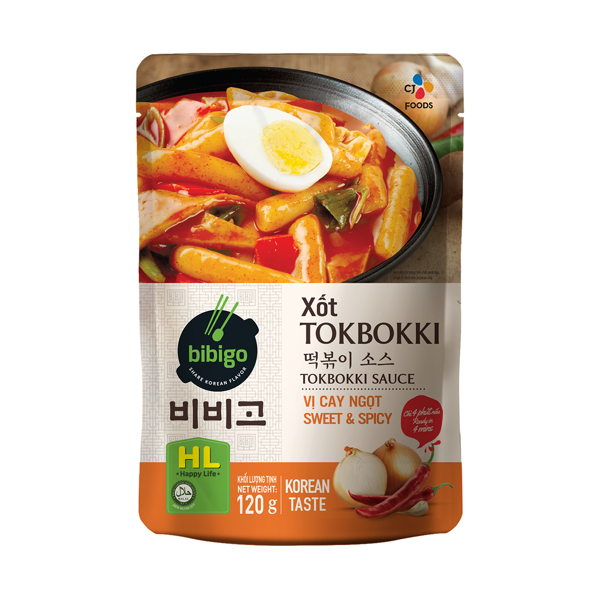 Xốt Tokbokki kiểu Hàn Quốc Bibigo 120g