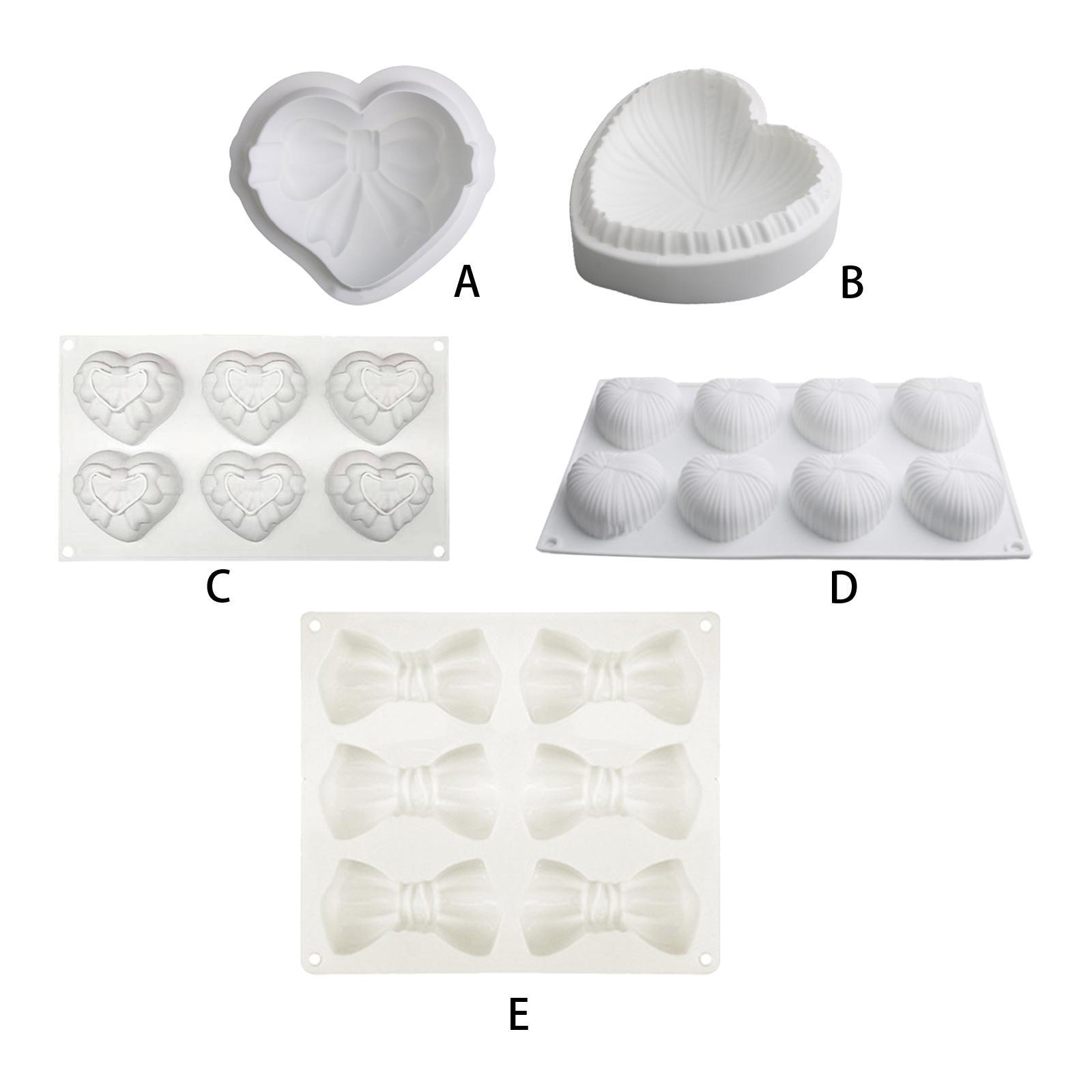 3D Heart Shaped Cake Mould Bakeware Chocolate Mold for Mousse Cake Ice Cream