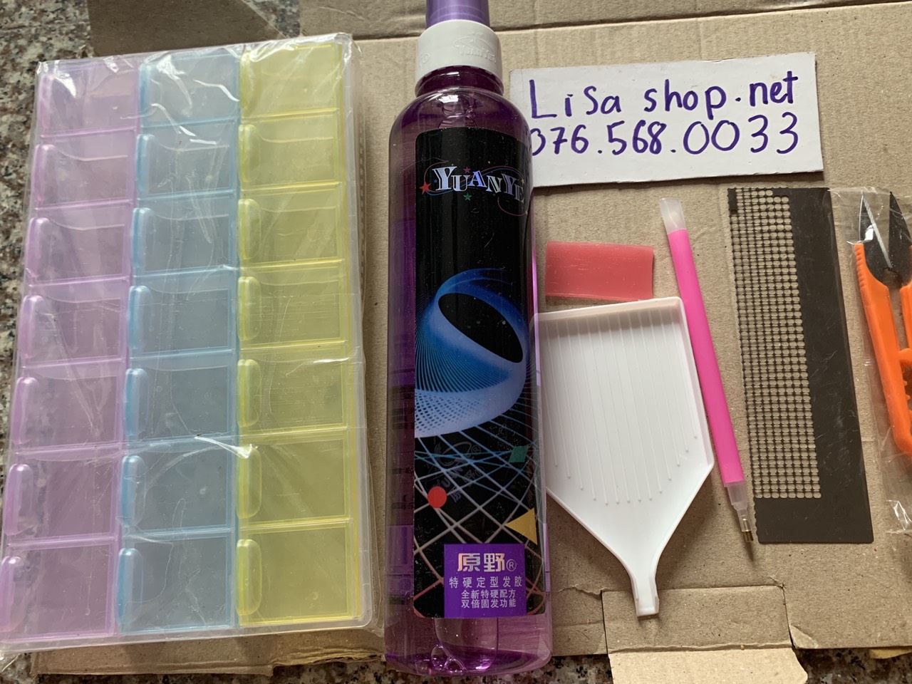 Trọn bộ phụ kiện dành cho tranh đính đá