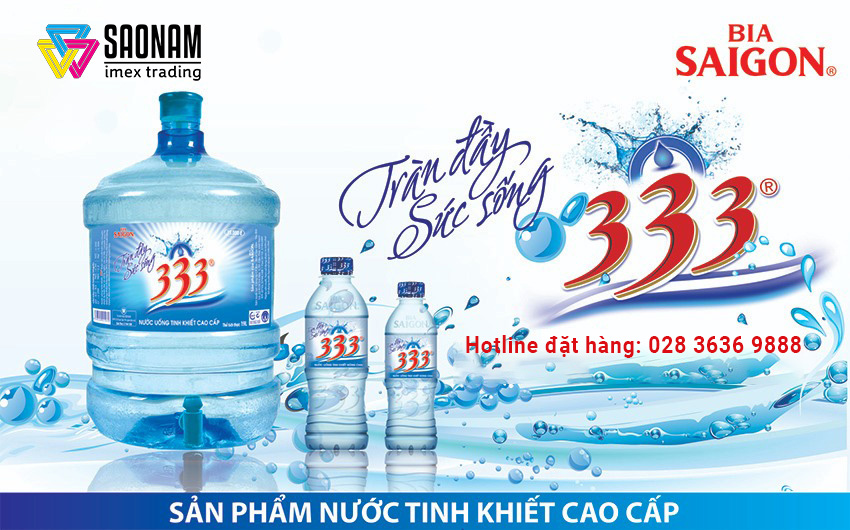 Nước uống đóng chai 333 - 500ml