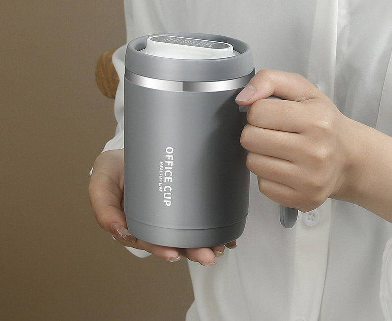 Ly inox 304 OFFICE CUP kèm ống hút