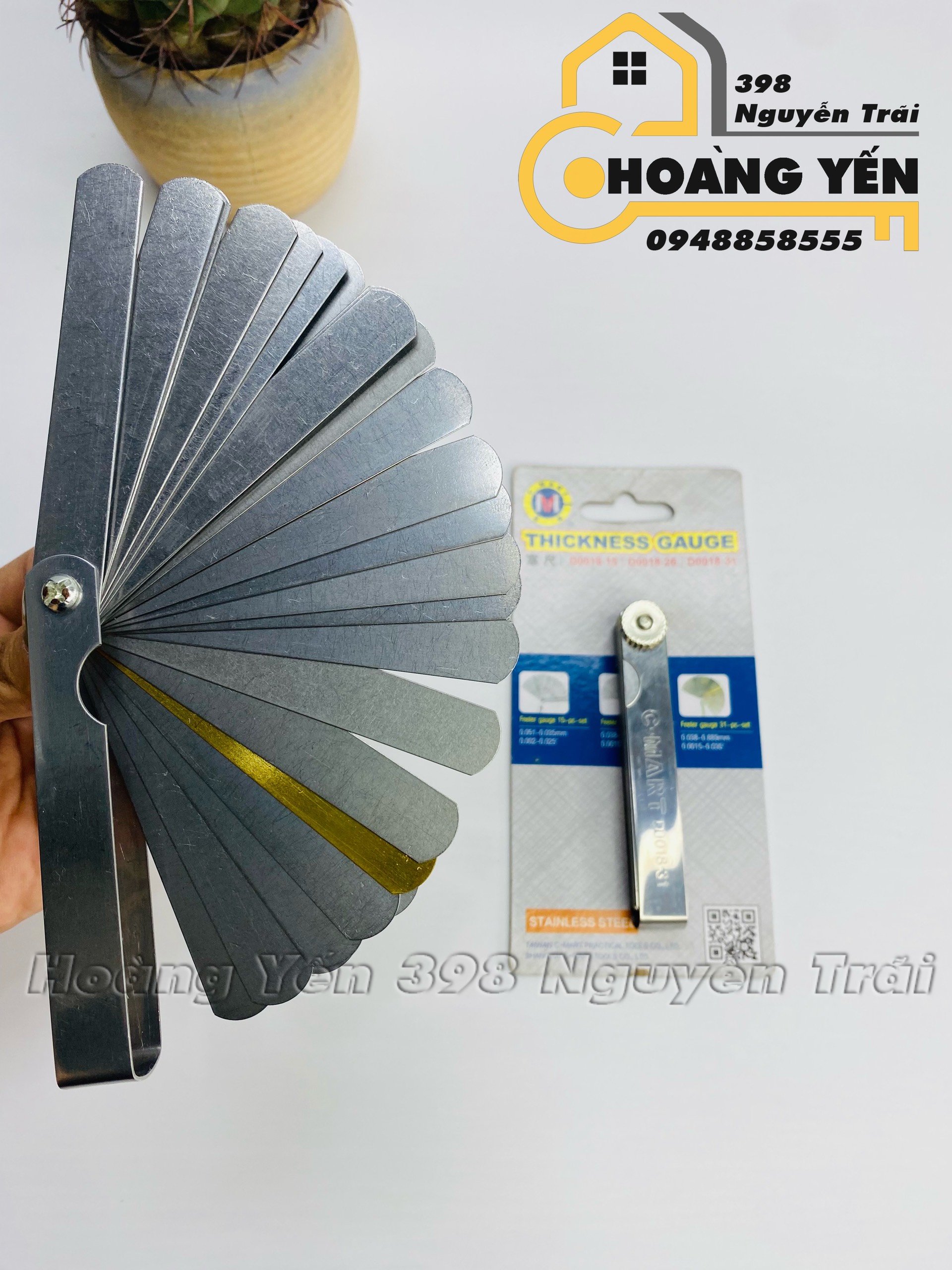 Thước lá đo khe C-Mart D0018-31 lá, thước căn lá