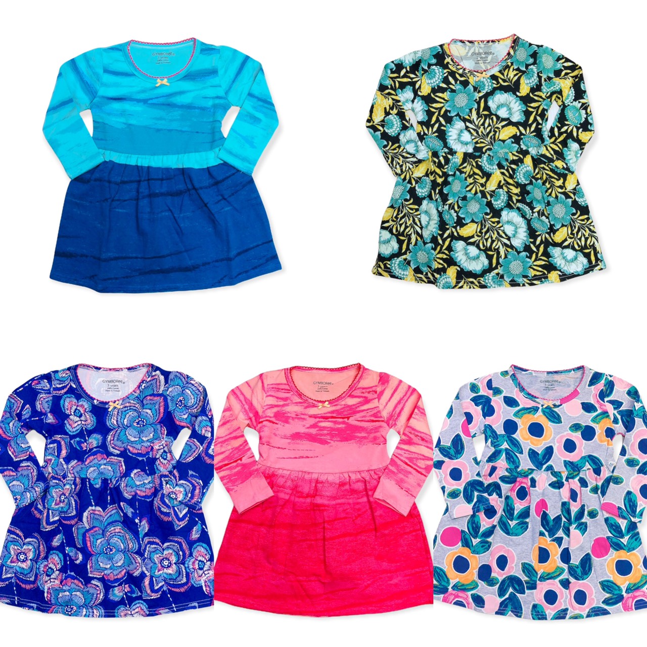 ĐẦM THUN chất COTTON BÉ GÁI
