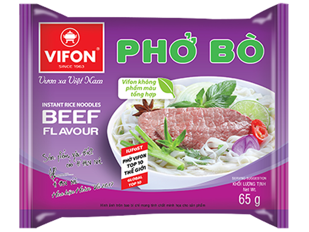 Thùng 30 gói phở bò Vifon 65g