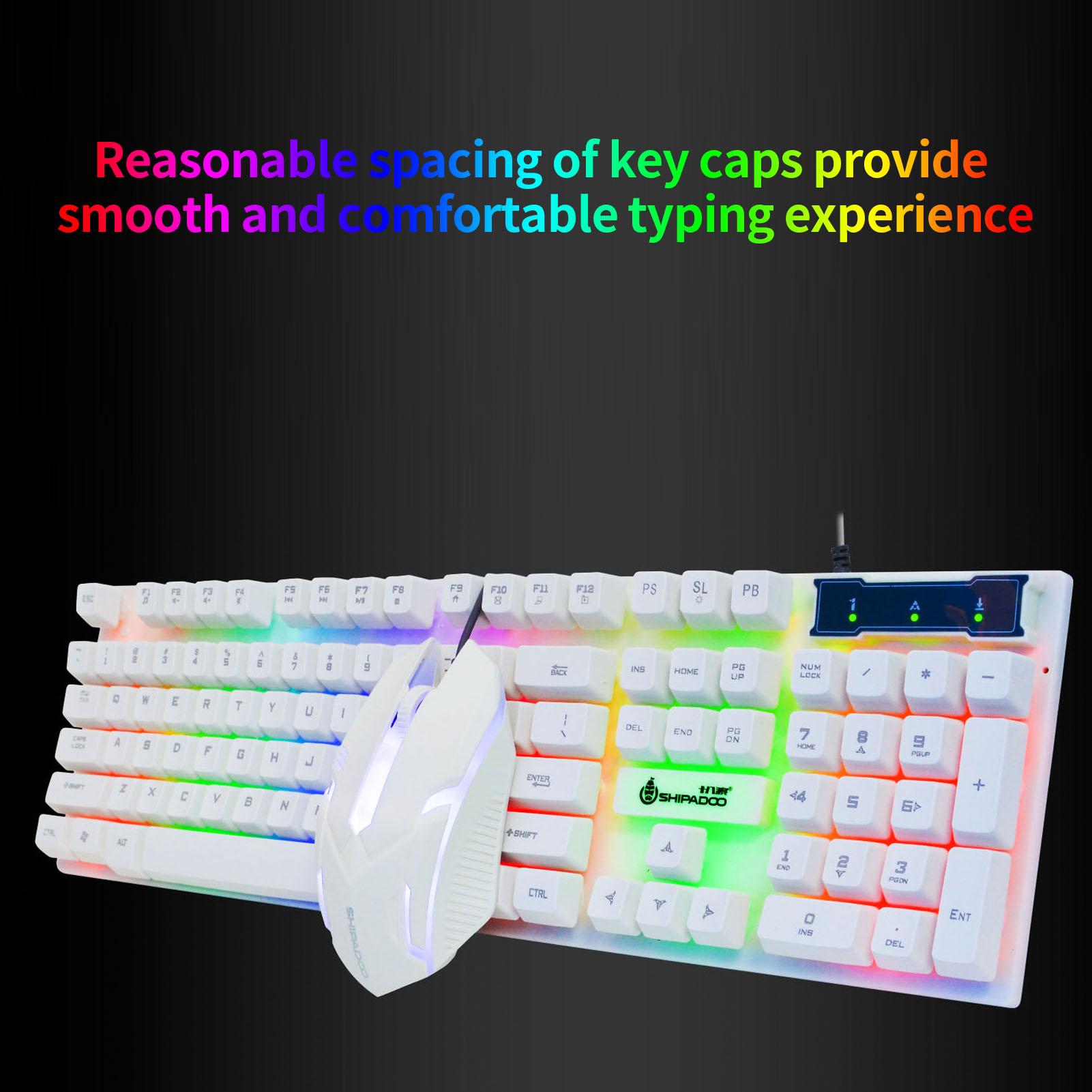 Bộ bàn phím có dây và chuột cảm ứng, Đèn nền RGB