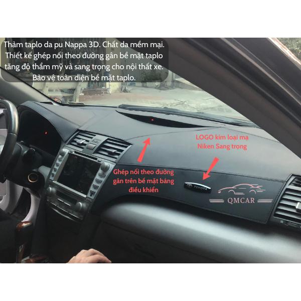 Thảm Taplo Da Pu Nappa 3D Toyota Yaris Cross Được Thiết Kế Ghép Nối Trên Bề Mặt Thảm (Các mẫu lựa chọn)