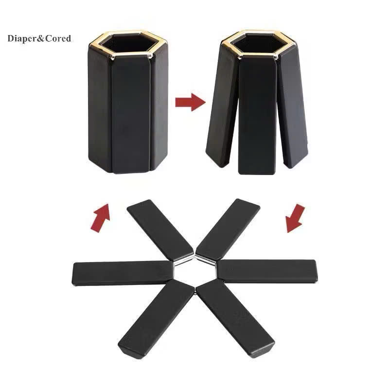 Miếng lót nồi lót cốc chịu nhiệt thông minh gấp gọn tiện lợi