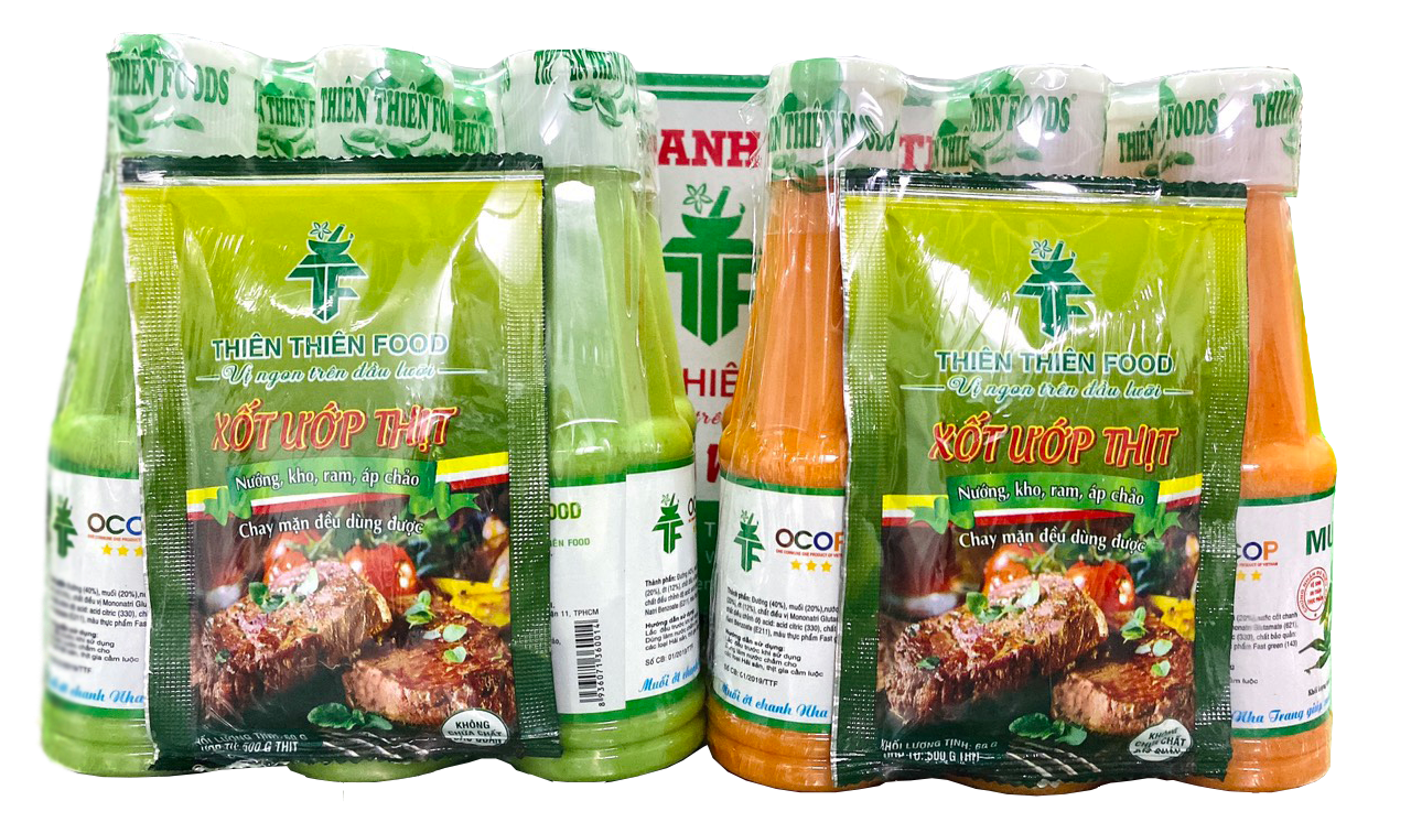 Combo 6 Chai Muối Ớt Chanh Thiên Thiên Food 250gr Dùng để Chấm Hải Sản và Thịt Gia Cầm Luộc, giúp món ăn ngon hơn và đậm vị hơn (Tăng kèm một gói sốt ướp Thịt Nướng)