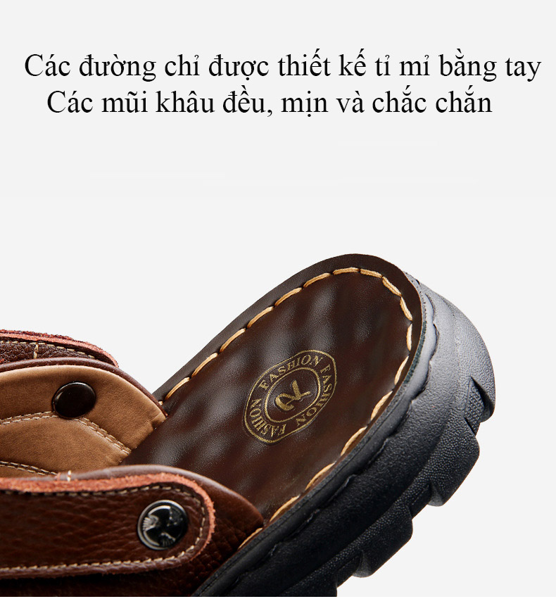 Giày sandal nam /dép quai hậu nam công sở da thật mã 692.LK