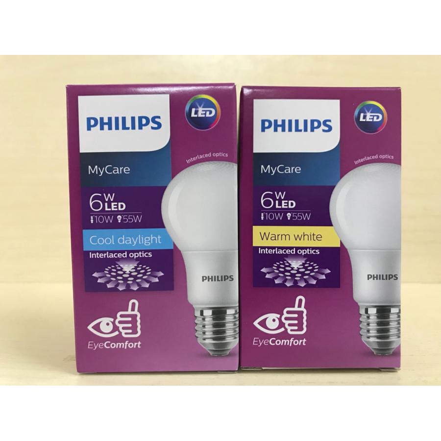 Bóng đèn Philips LED MyCare 6W 3000K E27 A60   - Ánh sáng vàng - Hàng Chính Hãng