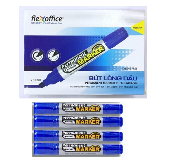 Bộ 10 Bút lông dầu FlexOffice FO-PM-09