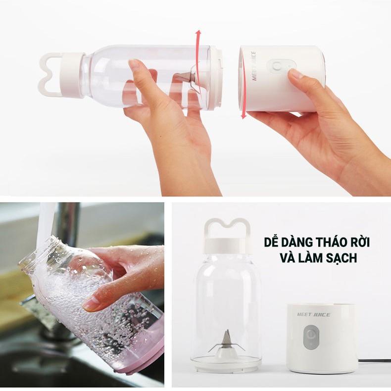 Máy Xay Sinh Tố Cầm Tay Mini - Máy Xay Đa Năng Meet Juice