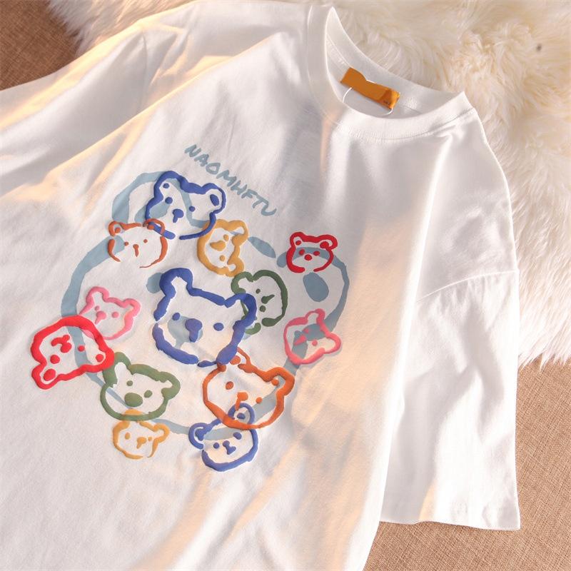 BARE - Áo thun Tay lỡ nam nữ, áo phông unisex from rộng Oversize chất cotton dày dặn in nổi độc lạ