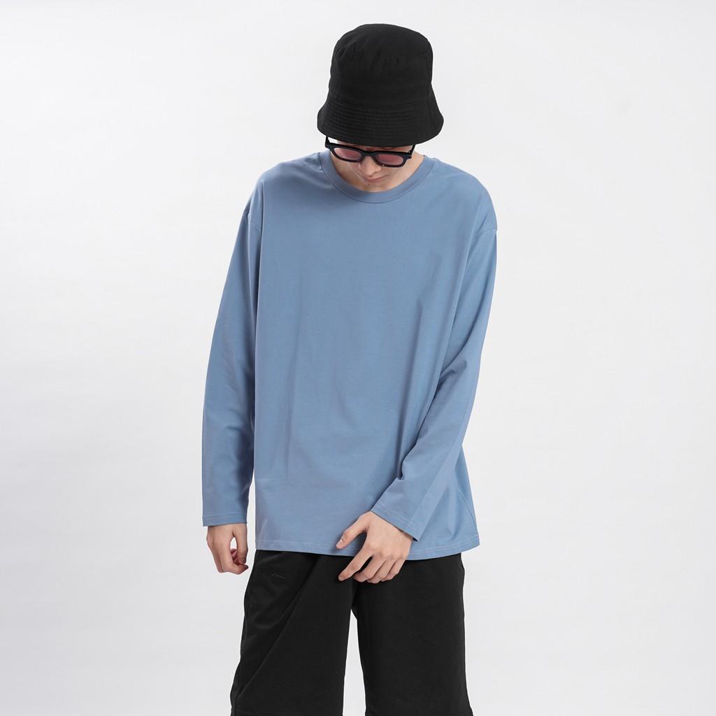 Áo thun DÀI TAY Unisex N7 Basic Tee phông trơn nam nữ lỡ oversize form rộng sweater Hàn Quốc