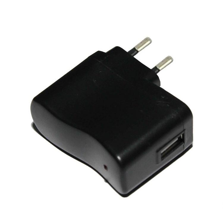 Đầu Sạc Đen Có Đèn Led 5V Dòng Chuẩn