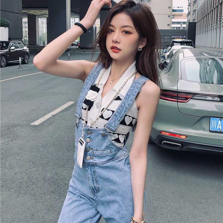 quần jeans yếm nữ