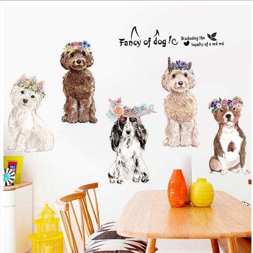 Tranh vẽ các chú chó Cute