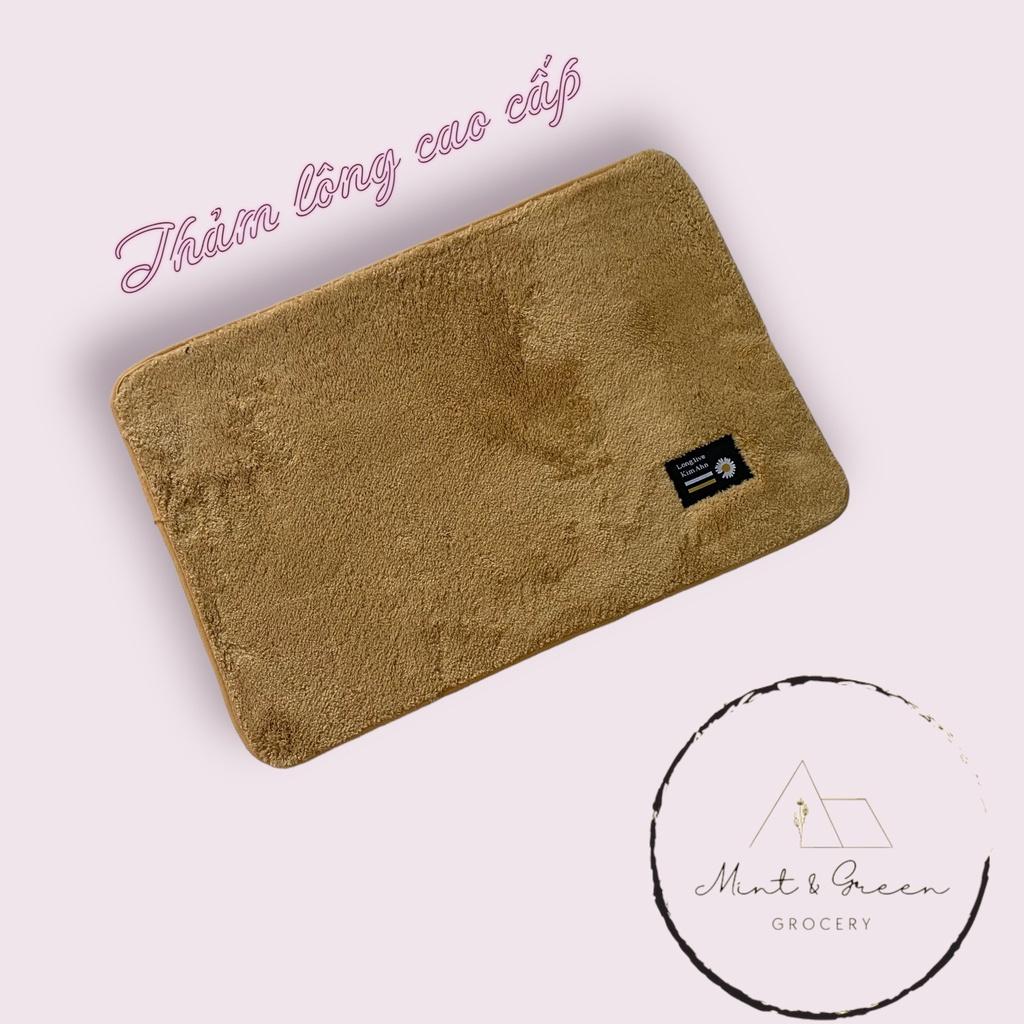 Thảm lau chân lông cừu cao cấp siêu thấm - siêu mềm mượt size 40*60