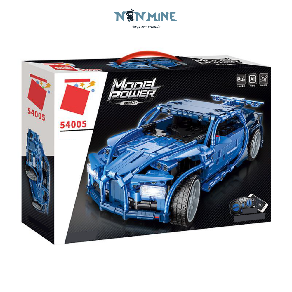 Qman Xe Đua 54005 Technic Điều Khiển Remote Và Điện thoại Lắp Ráp Đồ Chơi Cho Trẻ Từ 8 Tuổi