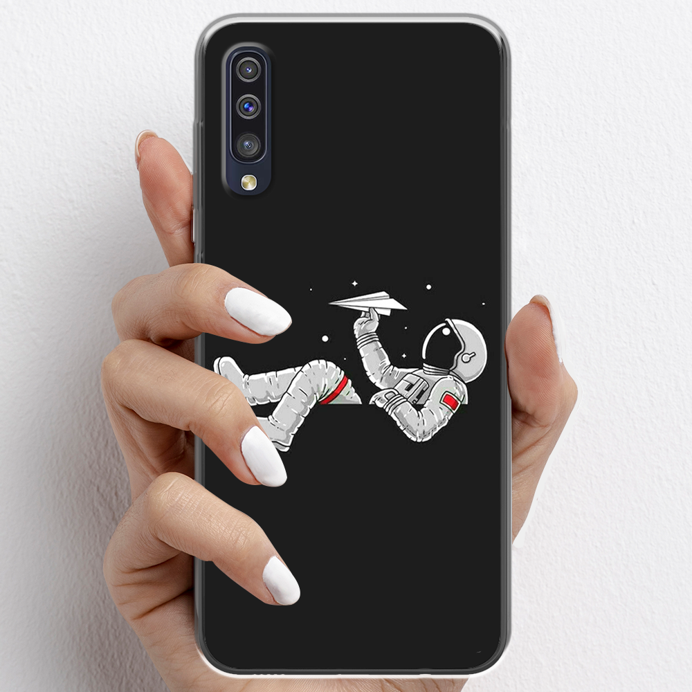 Ốp lưng cho Samsung Galaxy A50, Samsung Galaxy A70 nhựa TPU mẫu Phi hành gia