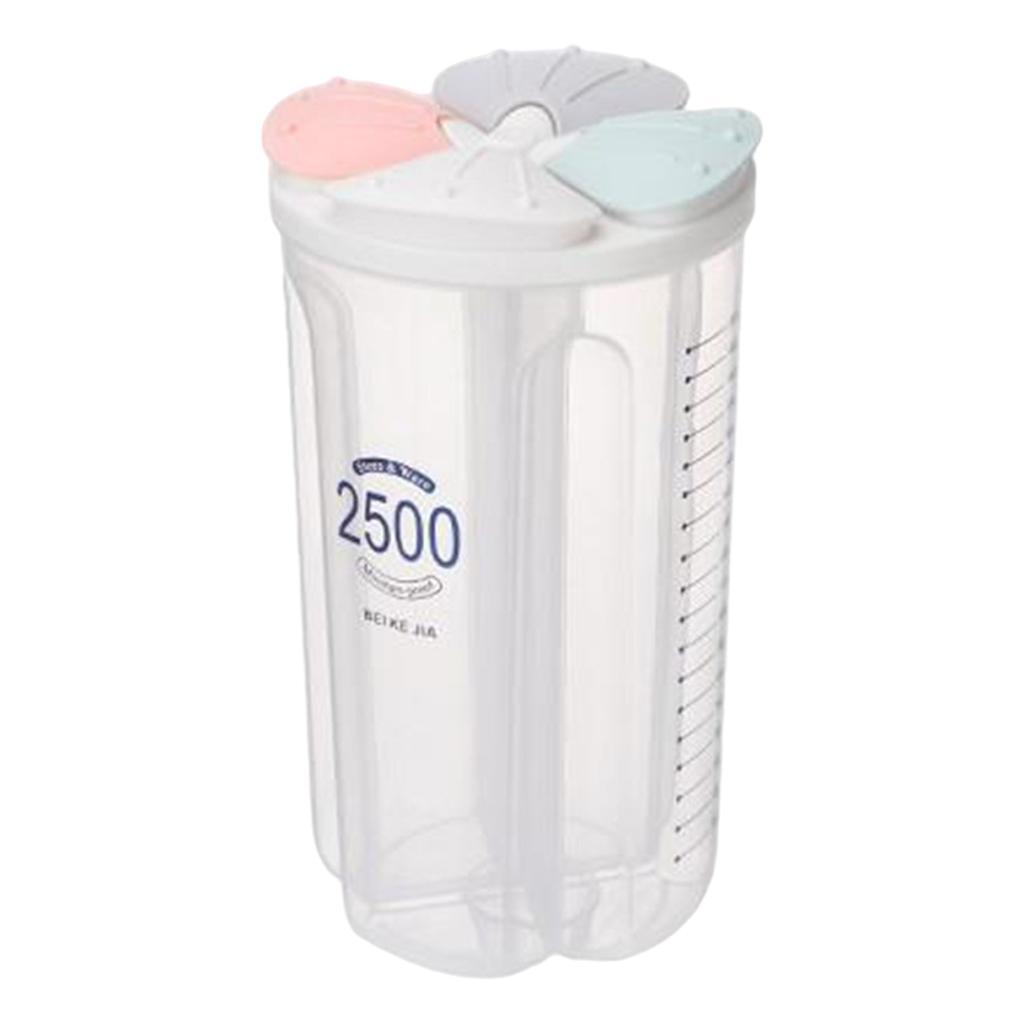 2Pcs Kitchen Transparent Household Sealed Food Storage Containers Tank for