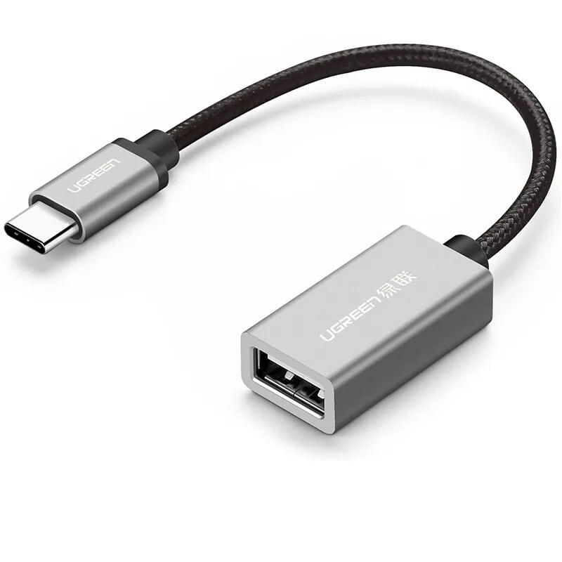 Ugreen UG30645US203TK 13CM Màu Xám Dây USB Type-C OTG tốc độ 5Gbps vỏ nhôm - HÀNG CHÍNH HÃNG