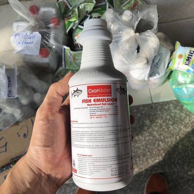 Phân cá Fish Elmusion Mỹ - Crop master, đạm cá thủy phân, phân bón hữu cơ 100% bón rau bón hoa cây cảnh đều tốt