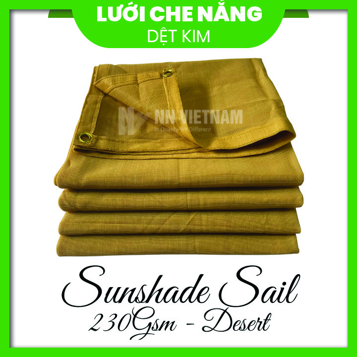 LƯỚI CHE NẮNG - MAY VIỀN, KHUY - MÀU KEM