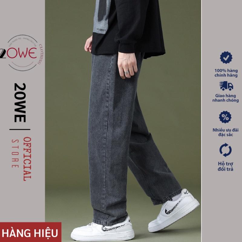 Quần Baggy Jean nam, nư Jeans nam unisex ống suông rộng 20WE hot hit 2021